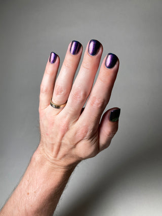 Image provided for Bee's Knees by a paid swatcher featuring the nail polish " Siren Song "