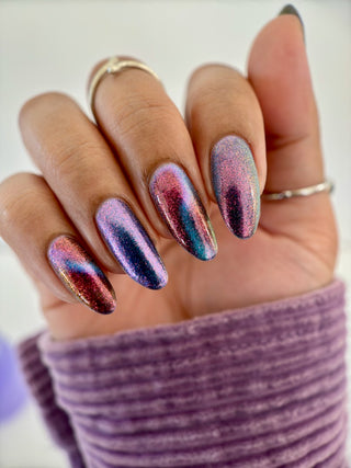 Image provided for Bee's Knees by a paid swatcher featuring the nail polish " Take Me with You "