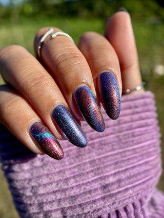 Image provided for Bee's Knees by a paid swatcher featuring the nail polish " Take Me with You "