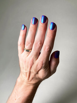 Image provided for Bee's Knees by a paid swatcher featuring the nail polish " Sea Hag Summer "