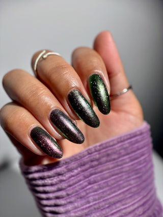 Image provided for Bee's Knees by a paid swatcher featuring the nail polish " I Would Demand a Companion "