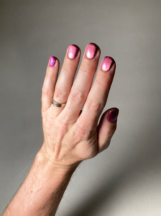 Image provided for Bee's Knees by a paid swatcher featuring the nail polish " The Sharper the Teeth "