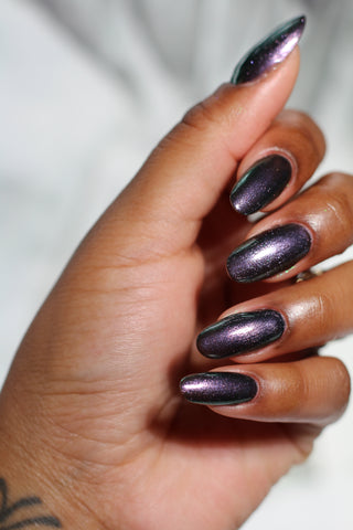 Image provided for Bee's Knees by a paid swatcher featuring the nail polish " Discord "