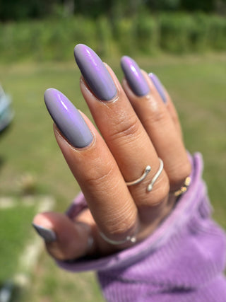 Image provided for Bee's Knees by a paid swatcher featuring the nail polish " But I Felt Cold, so Cold "