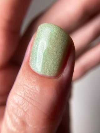 Image provided for Bee's Knees by a paid swatcher featuring the nail polish " Seafoam in my Blood "