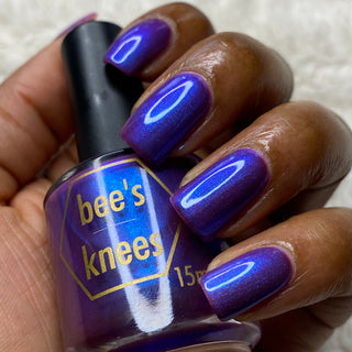 Image provided for Bee's Knees by a paid swatcher featuring the nail polish " A Talent For Misfortune "