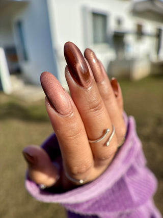 Image provided for Bee's Knees by a paid swatcher featuring the nail polish " She is Gone and I Long to Follow "