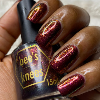 Image provided for Bee's Knees by a paid swatcher featuring the nail polish " Immutable "