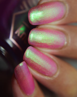 Image provided for Bee's Knees by a paid swatcher featuring the nail polish " Lamentation "