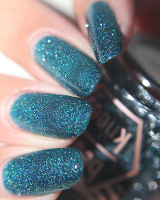 Image provided for Bee's Knees by a paid swatcher featuring the nail polish " From the Depths "