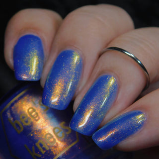 Image provided for Bee's Knees by a paid swatcher featuring the nail polish " Strength of Courage "