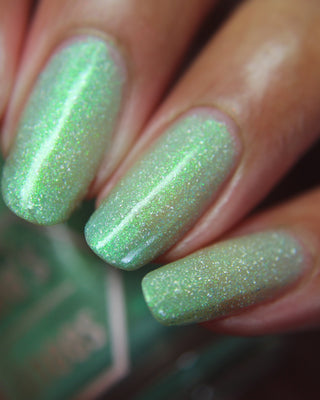 Image provided for Bee's Knees by a paid swatcher featuring the nail polish " Seafoam in my Blood "
