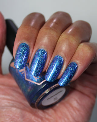 Image provided for Bee's Knees by a paid swatcher featuring the nail polish " Thalassophilia "