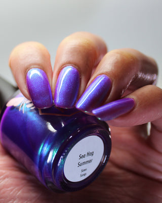 Image provided for Bee's Knees by a paid swatcher featuring the nail polish " Sea Hag Summer "