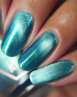 Image provided for Bee's Knees by a paid swatcher featuring the nail polish " I Can't Drown my Demons they Know How to Swim "