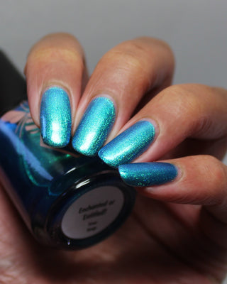 Image provided for Bee's Knees by a paid swatcher featuring the nail polish " Enchanted or Entitled? "