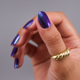 Image provided for Bee's Knees by a paid swatcher featuring the nail polish " You're Making Us Look Bad "