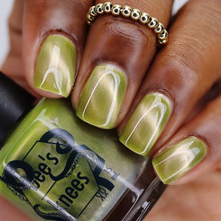 Image provided for Bee's Knees by a paid swatcher featuring the nail polish " Happy Tuesday "