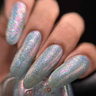 Image provided for Bee's Knees by a paid swatcher featuring the nail polish " Heartbreak "