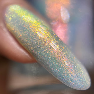 Image provided for Bee's Knees by a paid swatcher featuring the nail polish " The Archer's Curse "