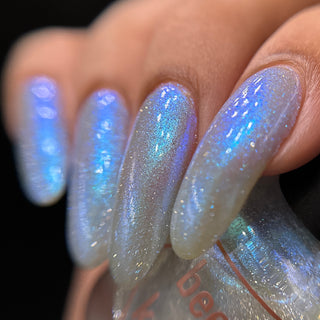 Image provided for Bee's Knees by a paid swatcher featuring the nail polish " Poisoned Fairy Fruit "