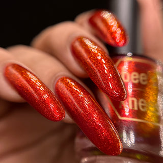 Image provided for Bee's Knees by a paid swatcher featuring the nail polish " Lies Are Comforting "