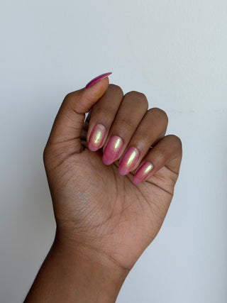 Image provided for Bee's Knees by a paid swatcher featuring the nail polish " Lamentation "