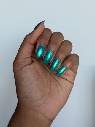 Image provided for Bee's Knees by a paid swatcher featuring the nail polish " Enchanted or Entitled? "