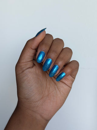 Image provided for Bee's Knees by a paid swatcher featuring the nail polish " Thalassophilia "