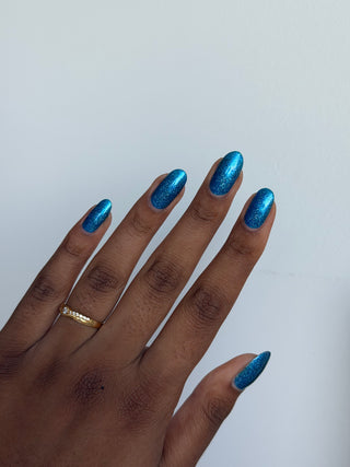Image provided for Bee's Knees by a paid swatcher featuring the nail polish " Thalassophilia "