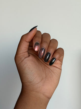 Image provided for Bee's Knees by a paid swatcher featuring the nail polish " Circle with Me "