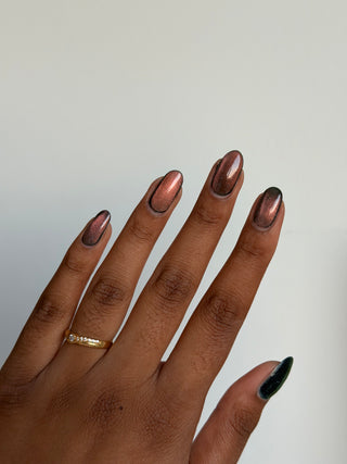 Image provided for Bee's Knees by a paid swatcher featuring the nail polish " Circle with Me "