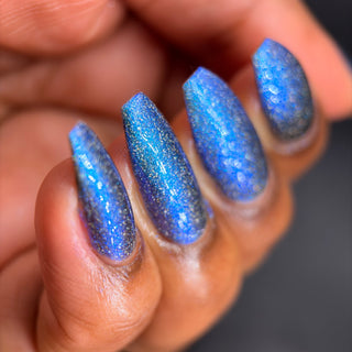 Image provided for Bee's Knees by a paid swatcher featuring the nail polish " Every Accusation is Always a Confession "