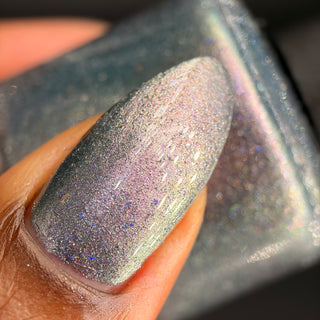 Image provided for Bee's Knees by a paid swatcher featuring the nail polish " True Power Lies in the Shadows "