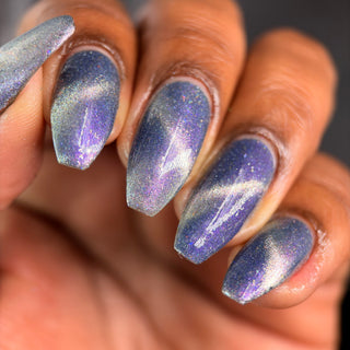 Image provided for Bee's Knees by a paid swatcher featuring the nail polish " True Power Lies in the Shadows "