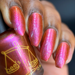 Image provided for Bee's Knees by a paid swatcher featuring the nail polish " It Would Always be Enough "
