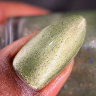 Image provided for Bee's Knees by a paid swatcher featuring the nail polish " Coercer "