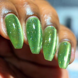 Image provided for Bee's Knees by a paid swatcher featuring the nail polish " Coercer "