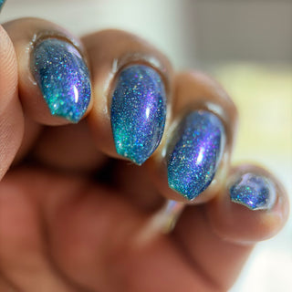 Image provided for Bee's Knees by a paid swatcher featuring the nail polish " Faragathe "