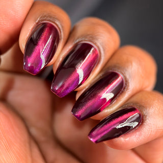 Image provided for Bee's Knees by a paid swatcher featuring the nail polish " What is Devotion Without Love? "