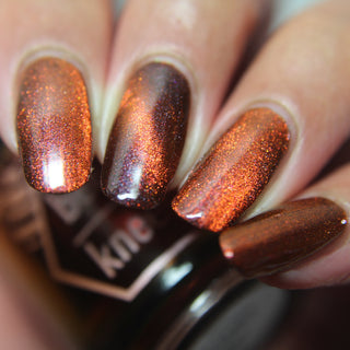 Image provided for Bee's Knees by a paid swatcher featuring the nail polish " The Crown Prince "