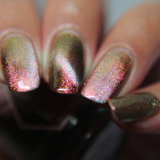 Image provided for Bee's Knees by a paid swatcher featuring the nail polish " That Goes Without Saying "