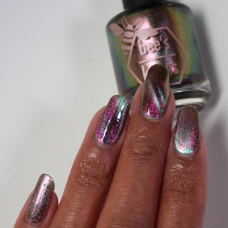 Image provided for Bee's Knees by a paid swatcher featuring the nail polish " That Goes Without Saying "