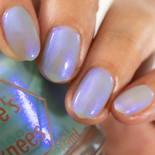 Image provided for Bee's Knees by a paid swatcher featuring the nail polish " Make Your Brother Proud "