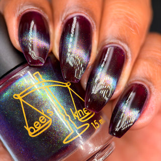Image provided for Bee's Knees by a paid swatcher featuring the nail polish " Godstouched "