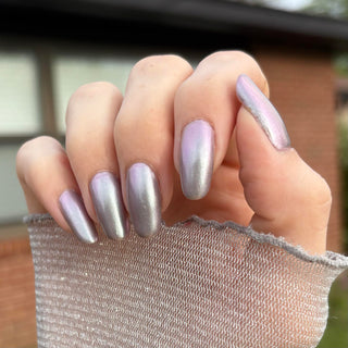 Image provided for Bee's Knees by a paid swatcher featuring the nail polish " My Little Miscreant "