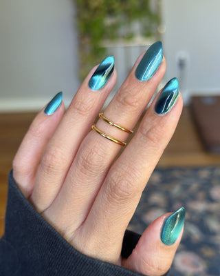 Image provided for Bee's Knees by a paid swatcher featuring the nail polish " I'm Tired of Starving "