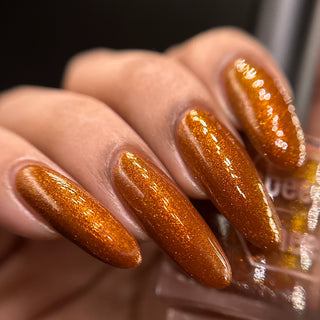 Image provided for Bee's Knees by a paid swatcher featuring the nail polish " You Remind Me That I'm Alive "