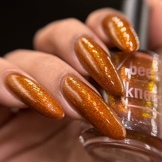 Image provided for Bee's Knees by a paid swatcher featuring the nail polish " You Remind Me That I'm Alive "