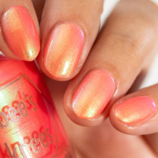 Image provided for Bee's Knees by a paid swatcher featuring the nail polish " Better Than Expected "